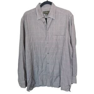 Ermenegildo Zegna Mens Houndstooth Dress Shirt Size M Quiet Luxury Career Work